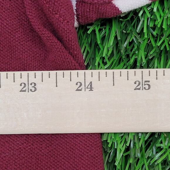 Ralph-Lauren Stripes Polo Shirt XL/2XL 24x28 Red White Crest - Picture 4 of 14